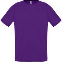 Футболка унисекс Sporty 140 темно-фиолетовая, размер 3XL