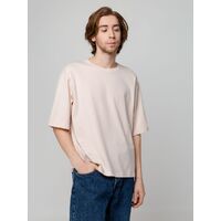 Футболка унисекс оверсайз Street Vibes, бежевая, размер XS/S