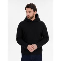 Худи оверсайз унисекс Snuggie, черное, размер XS/S