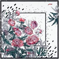 Платок шелковый Delicate, пионы