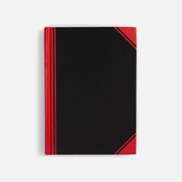 Блокнот Accenti Mini, черный с красным