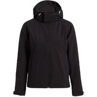 Куртка женская Hooded Softshell черная, размер L
