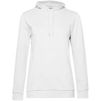 Толстовка с капюшоном женская Hoodie, белая, размер L