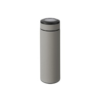 Вакуумный термос "Vacuum Flask C1", soft touch, 420мл, серый
