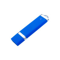 USB-флешка на 512 Mb с покрытием soft-touch "Орландо", синий