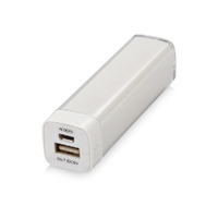 Портативное зарядное устройство "Ангра", 2200 mAh, белый