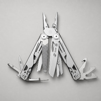 Мультитул Stinger, 107 х 40 мм, 20 функций, нержавеющая сталь, серебристый, в комплекте нейлоновый чехол, в картонной коробке