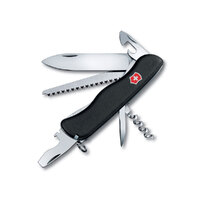 Нож перочинный VICTORINOX Forester, 111 мм, 12 функций, с фиксатором лезвия, чёрный