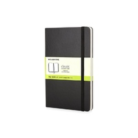 Записная книжка Moleskine Classic (нелинованный) в твердой обложке, Pocket (9x14см), черный