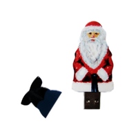 USB-флешка на 128 Гб Дед Мороз Santa под нанесение, белый