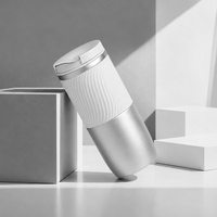 Герметичная вакуумная термокружка "Pillar",550 мл, серебристый (Р)