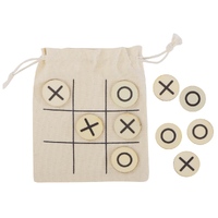 Деревянные крестики нолики в мешочке "XO"