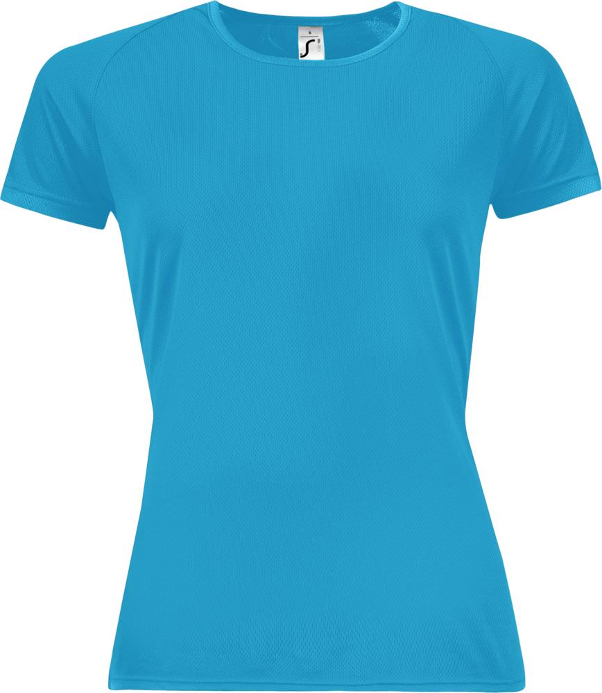 Футболка женская Sporty Women 140 бирюзовая, размер L-1