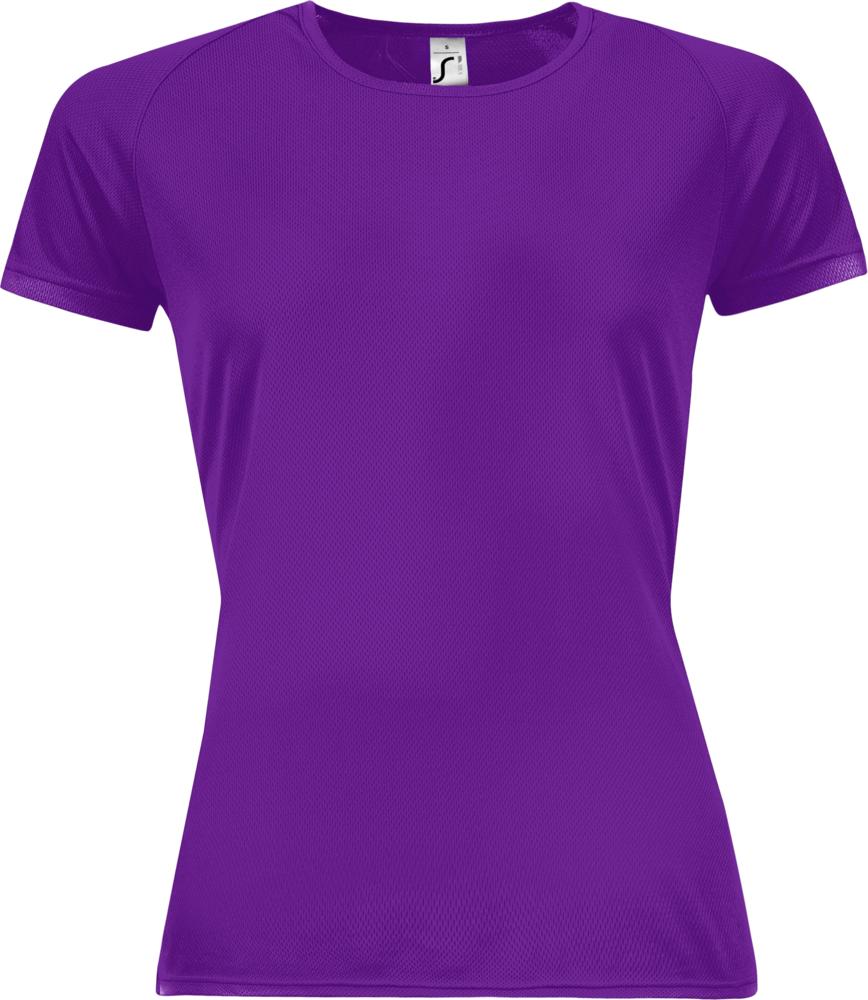 Футболка женская Sporty Women 140 темно-фиолетовая, размер L-1