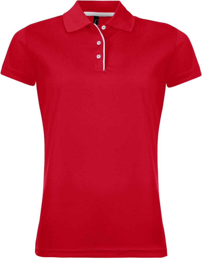 Рубашка поло женская Performer Women 180 красная, размер L-1