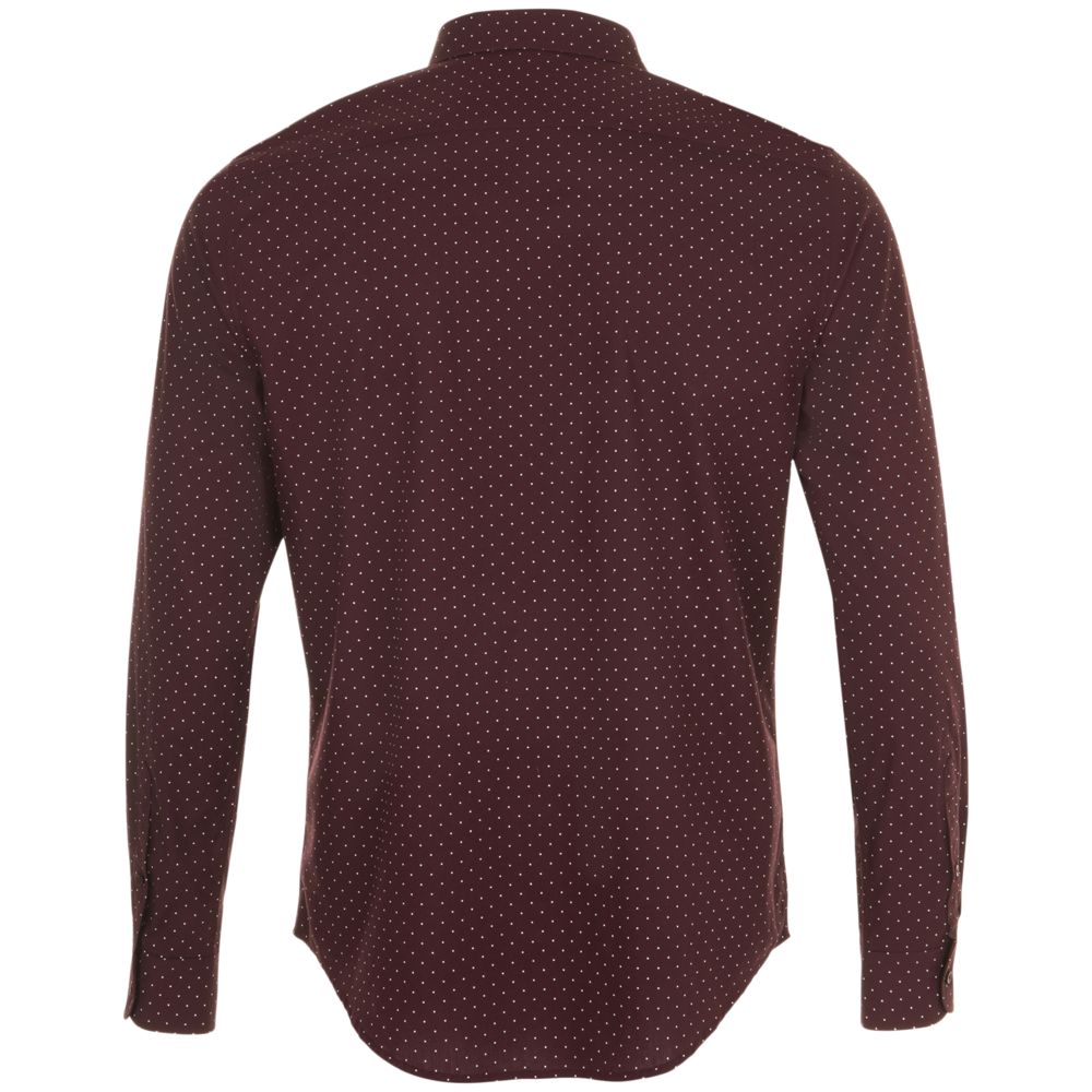 Рубашка мужская Becker Men, бордовая с белым, размер 3XL-2
