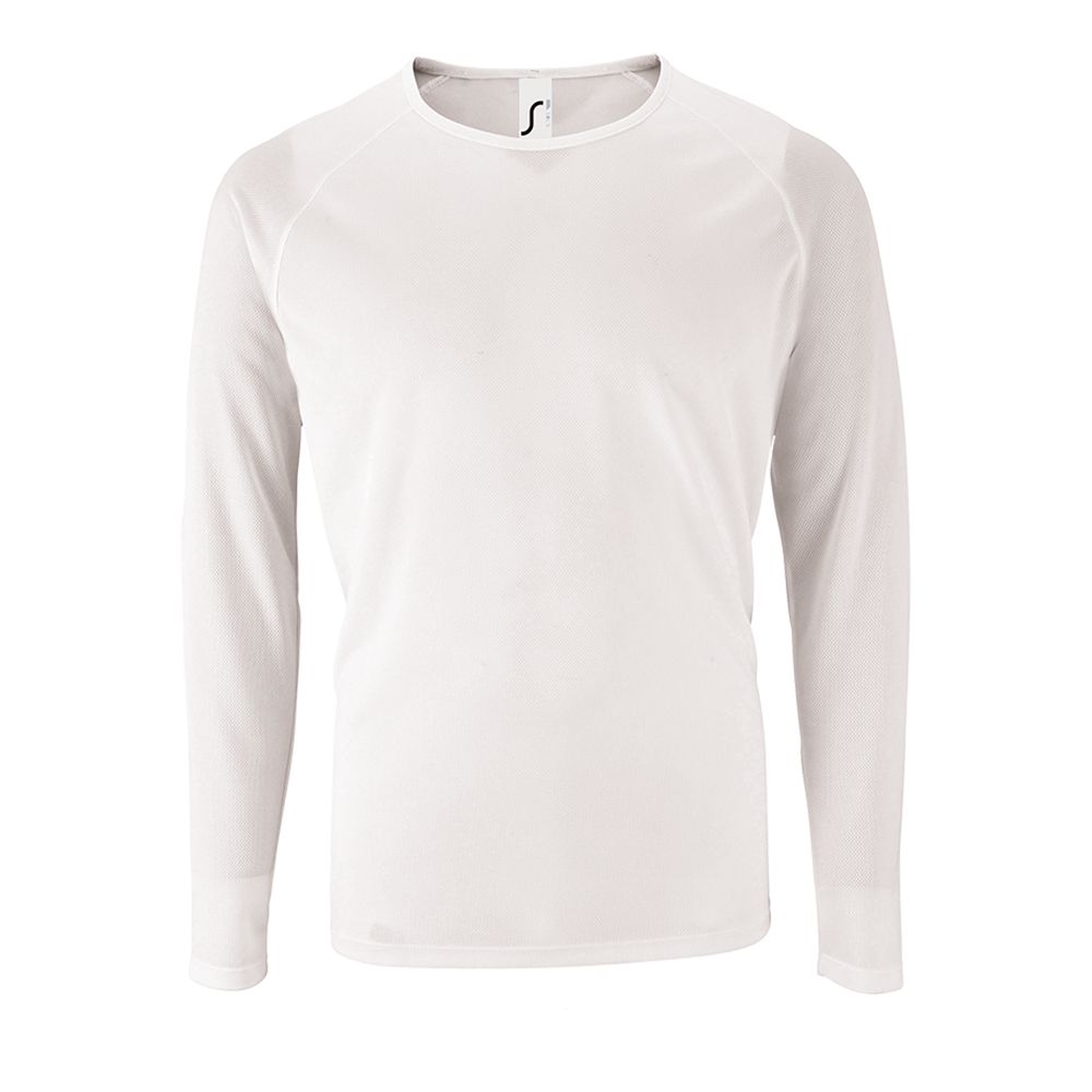 Футболка с длинным рукавом Sporty LSL Men белая, размер 3XL-1