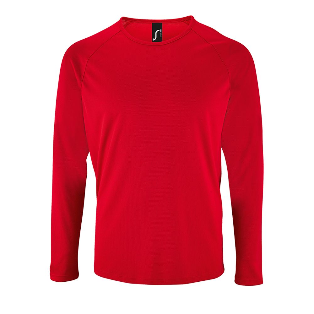 Футболка с длинным рукавом Sporty LSL Men красная, размер 3XL-1