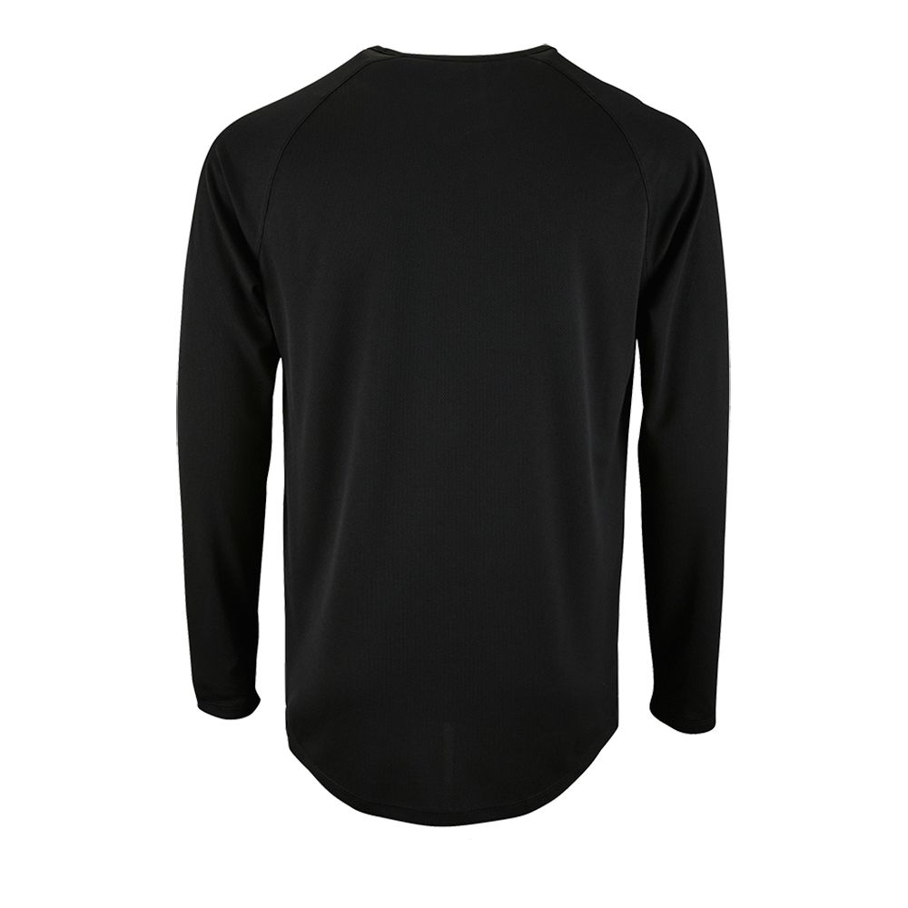 Футболка с длинным рукавом Sporty LSL Men черная, размер 3XL-2