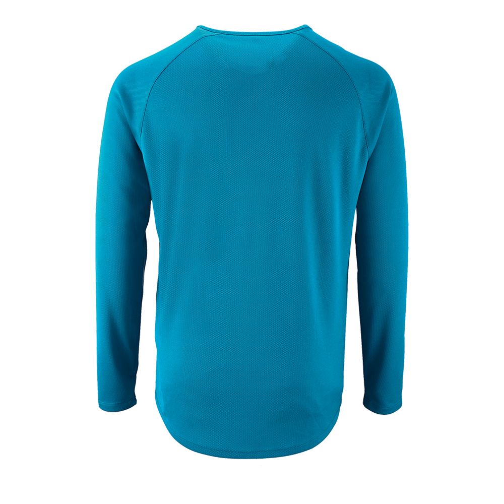 Футболка с длинным рукавом Sporty LSL Men ярко-бирюзовая, размер 3XL-2
