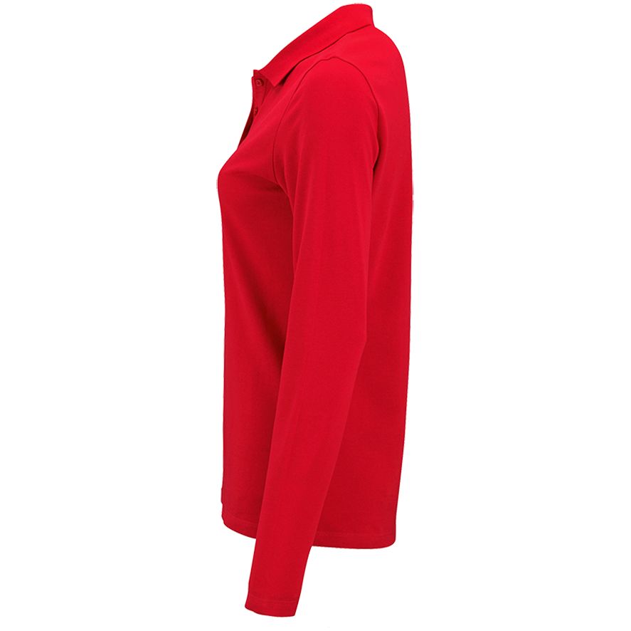 Рубашка поло женская с длинным рукавом Perfect LSL Women, красная, размер 3XL-3
