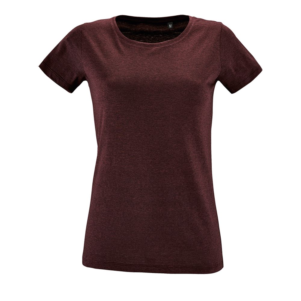 Футболка женская Regent Fit Women бордовый меланж, размер L-1