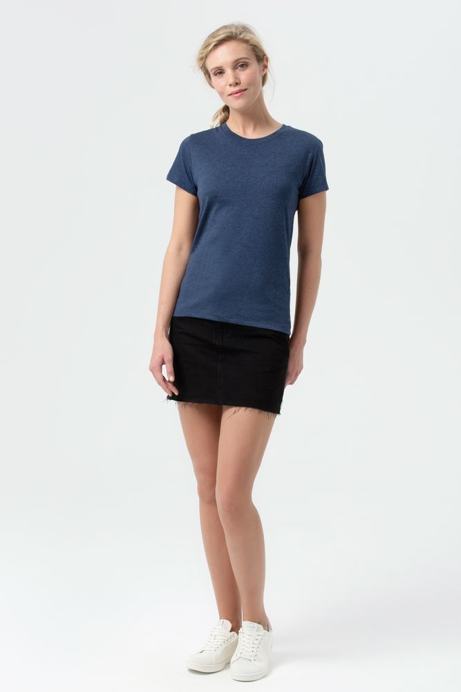 Футболка женская Regent Fit Women синий меланж, размер L-7
