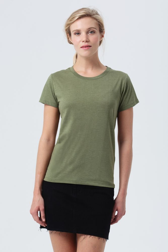 Футболка женская Regent Fit Women меланж хаки, размер S-4