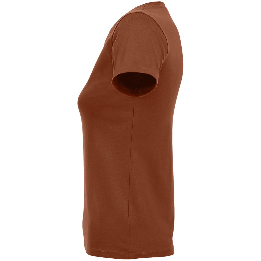 Футболка женская Regent Fit Women, коричневая (терракотовая), размер L-3