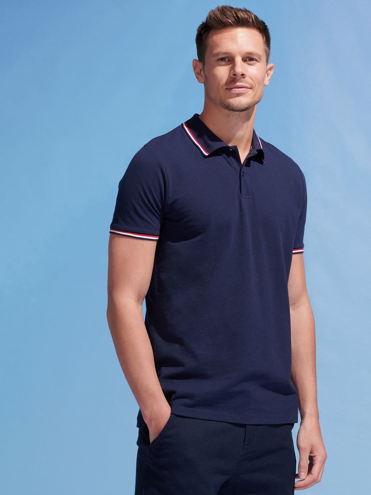 Рубашка поло мужская Prestige Men темно-синяя, размер 3XL-4