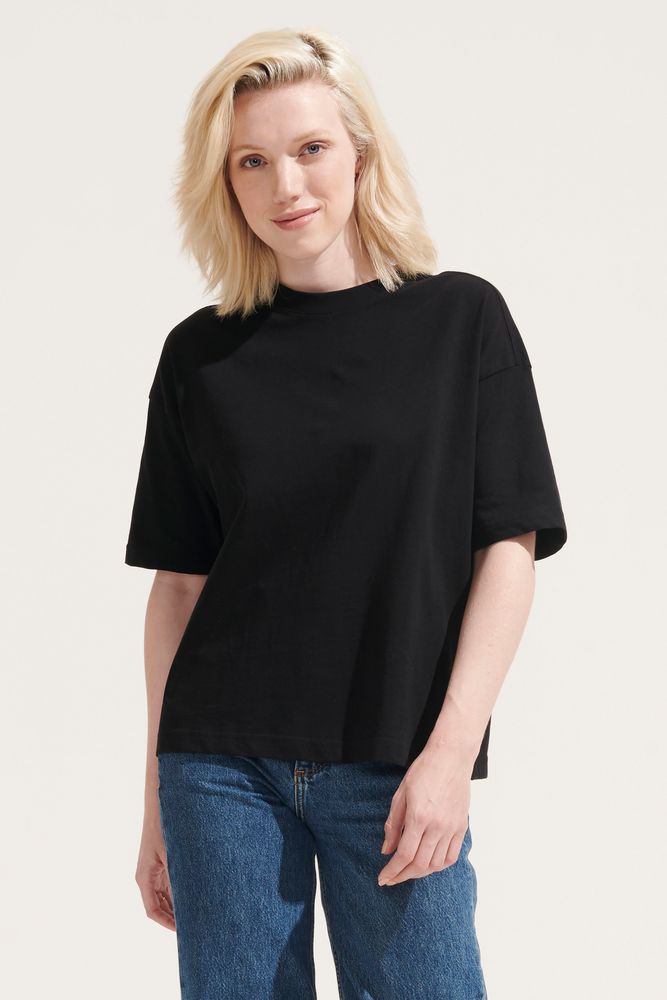 Футболка оверсайз женская Boxy Women, синяя (джинс), размер L-7