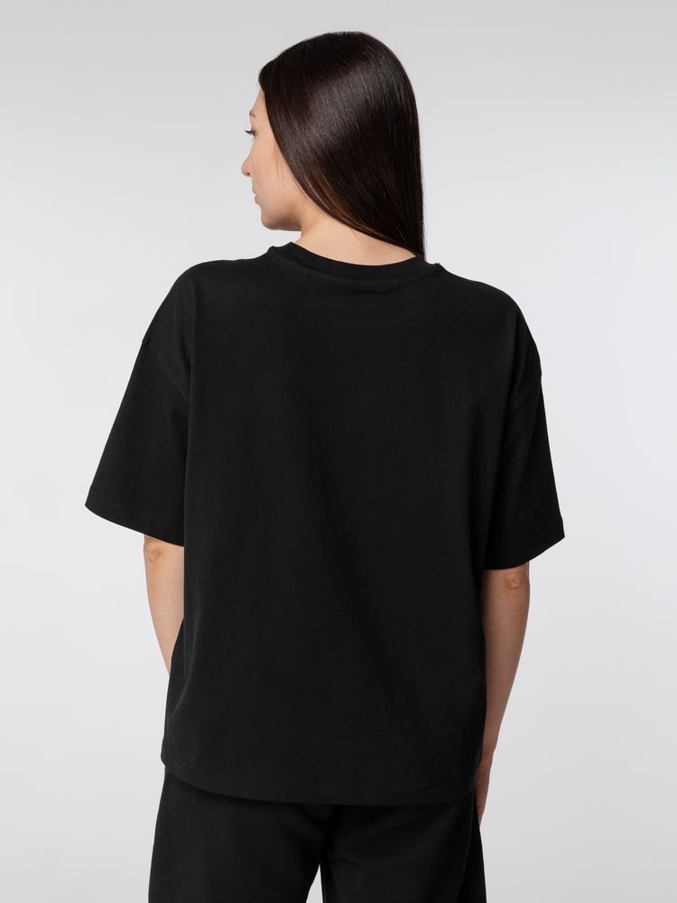 Футболка оверсайз женская Boxy Women, черная, размер L-5