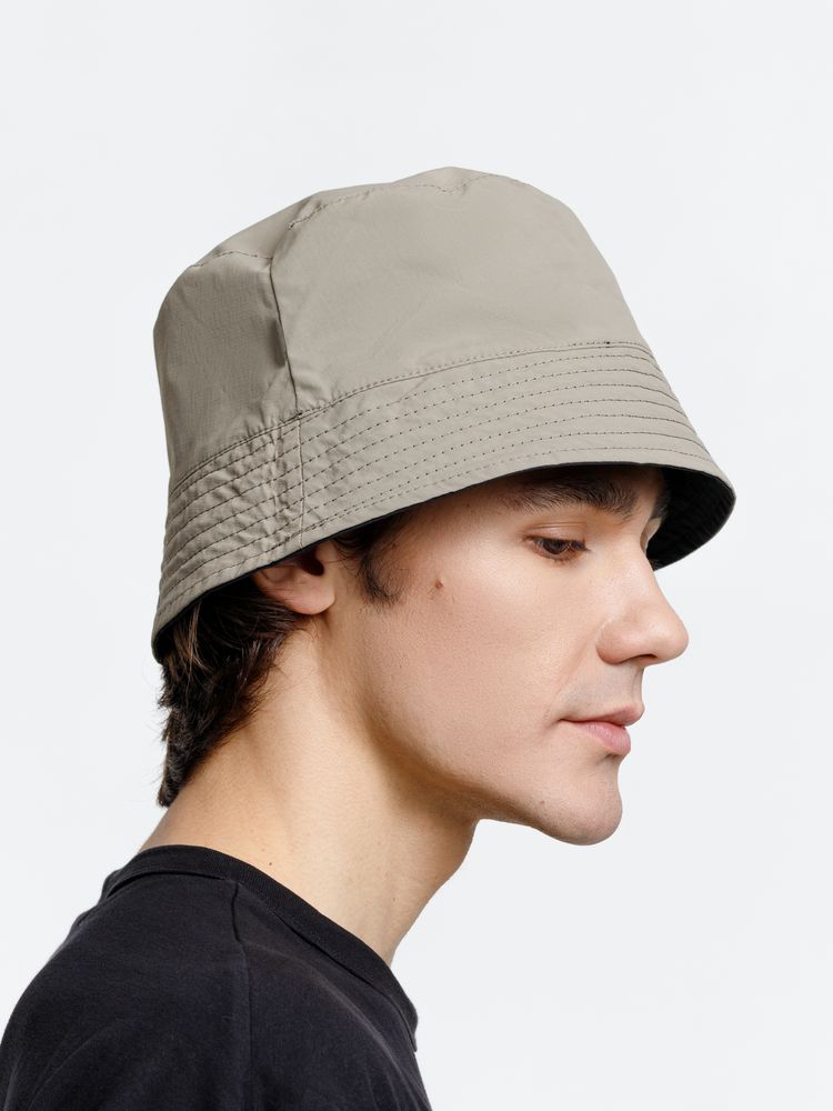 Панама Nylon двусторонняя, черная с хаки, размер M/L-4