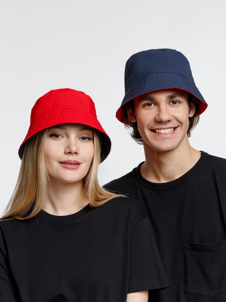 Панама Nylon двусторонняя, темно-синяя с красным, размер S/M-7