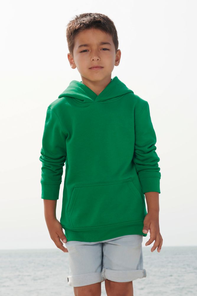 Худи детское Condor Kids, ярко-зеленое, на рост 96-104-4