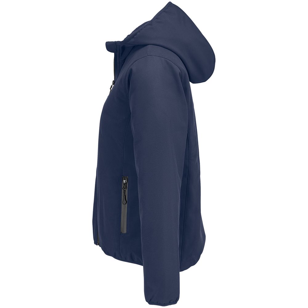 Куртка софтшелл с капюшоном женская Falcon Women, синяя, размер 3XL-3
