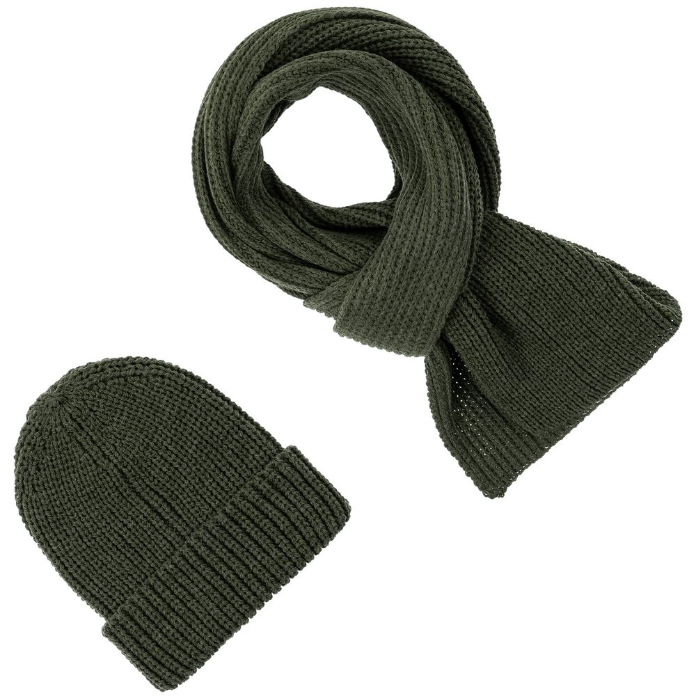 Шапка Nordkyn, зеленая (оливковая)-3