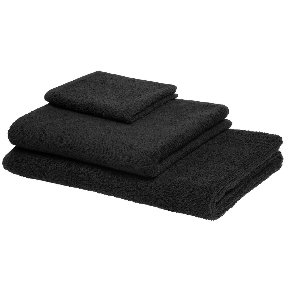Полотенце отельное For Rooms, среднее, черное-4