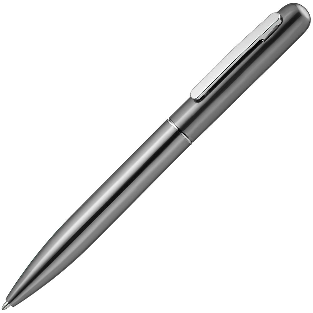 Ручка шариковая Scribo, серо-стальная-1