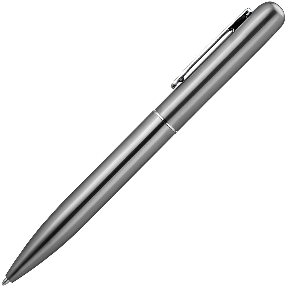 Ручка шариковая Scribo, серо-стальная-2