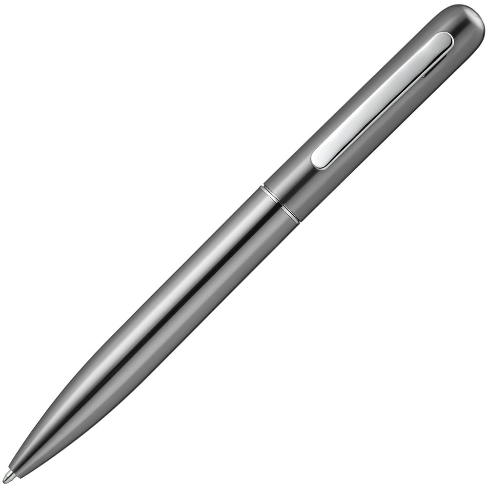 Ручка шариковая Scribo, серо-стальная-3
