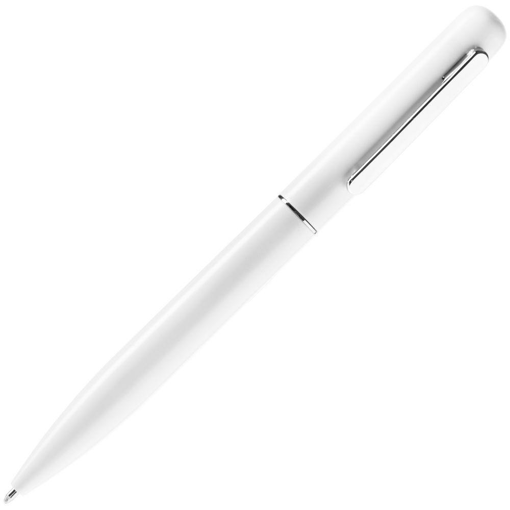 Ручка шариковая Scribo, матовая белая-3