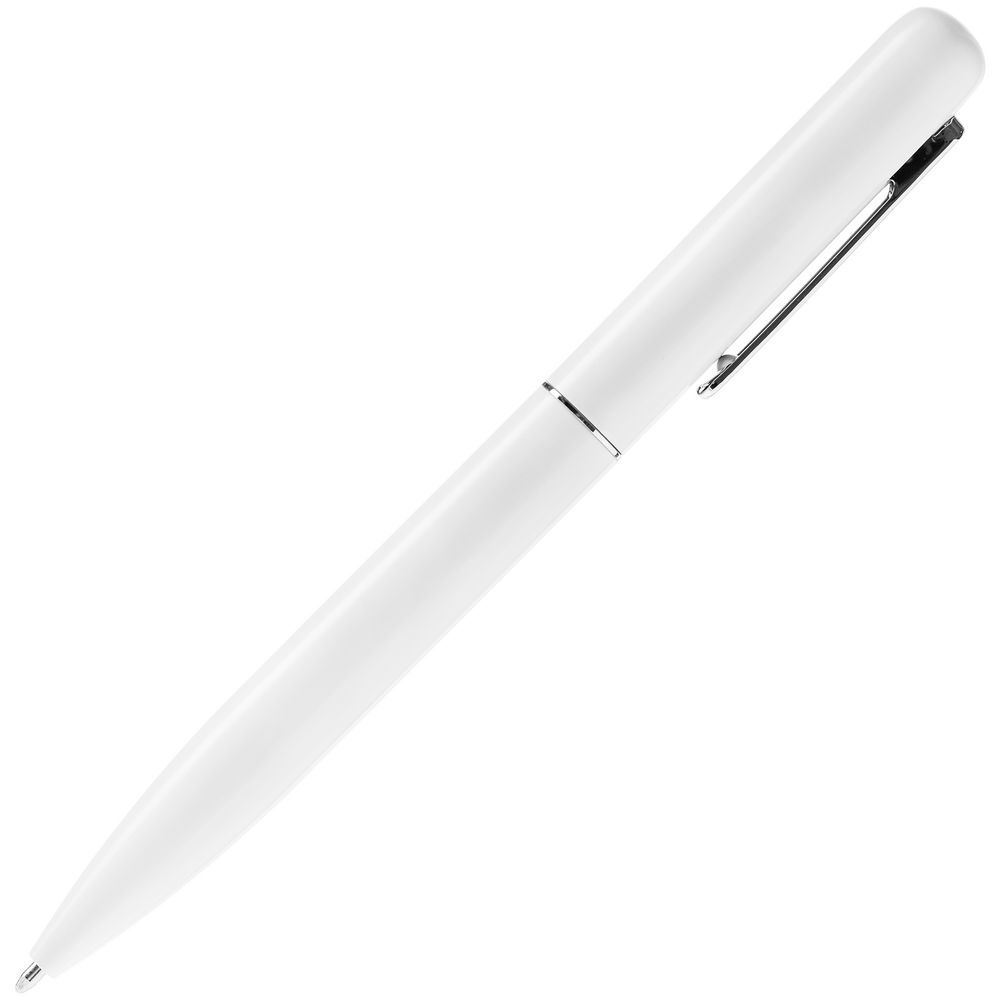 Ручка шариковая Scribo, матовая белая-4