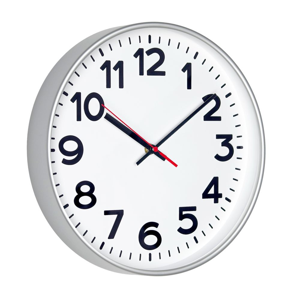 Часы настенные ChronoTop, серебристые-2