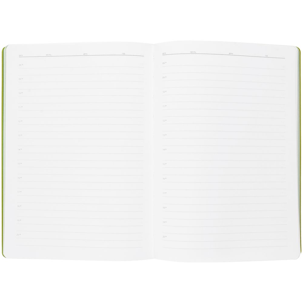 Ежедневник Flexpen, недатированный, серебристо-зеленый-11