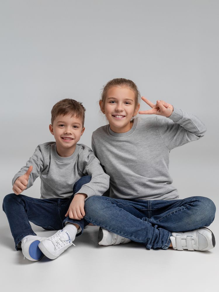 Свитшот Toima Kids серый меланж, 6 лет-12