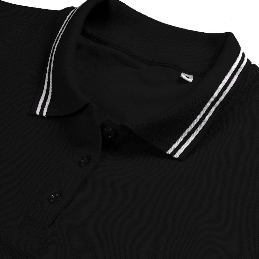 Рубашка поло женская Virma Stripes Lady, черная, размер S-3