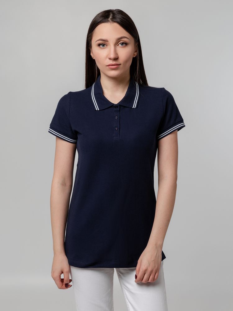 Рубашка поло женская Virma Stripes Lady, темно-синяя, размер S-6