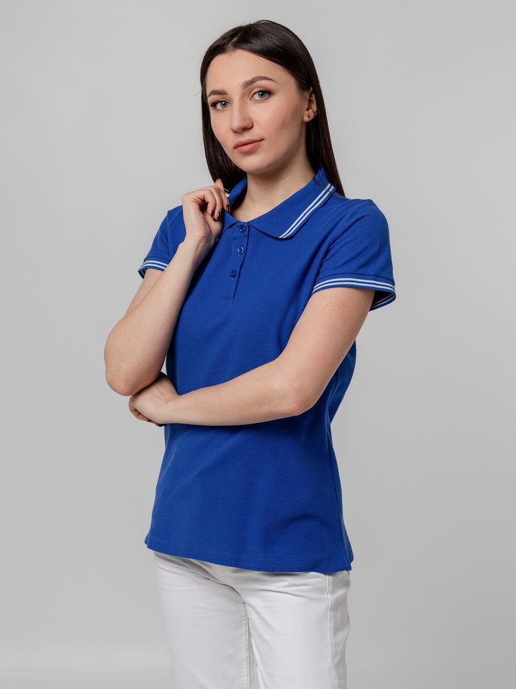 Рубашка поло женская Virma Stripes Lady, ярко-синяя, размер S-6