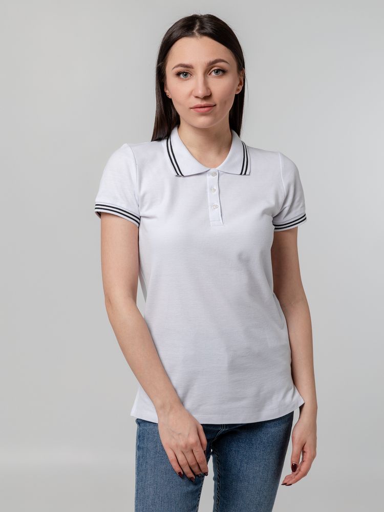 Рубашка поло женская Virma Stripes Lady, белая, размер S-6